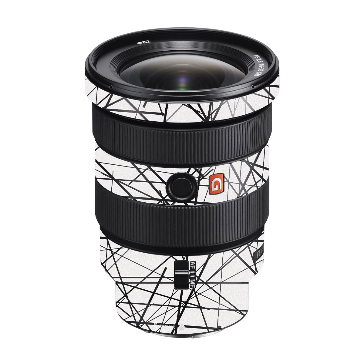 Textured White Chaos Line Sony FE 16-35mm F/2.8 GM II Camera Lens Skin