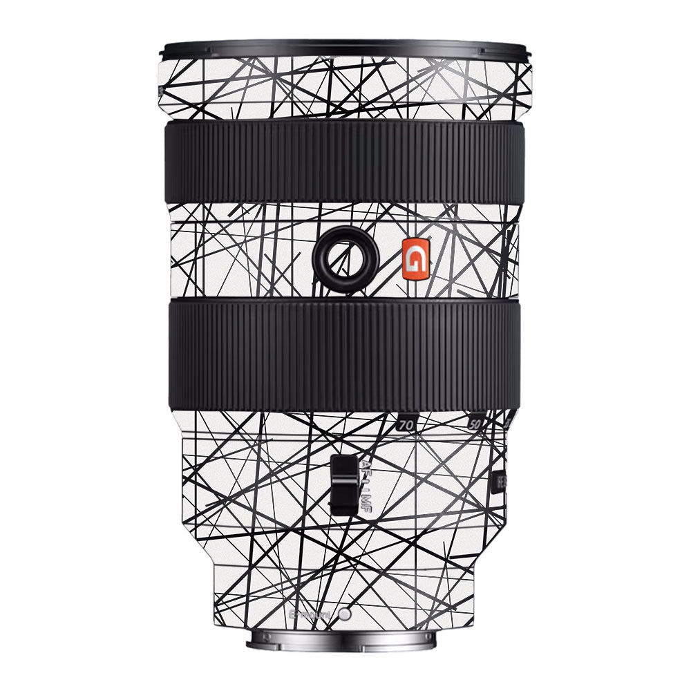 Textured White Chaos Line Sony FE 24-70mm f/2.8 GM Camera Lens Skin