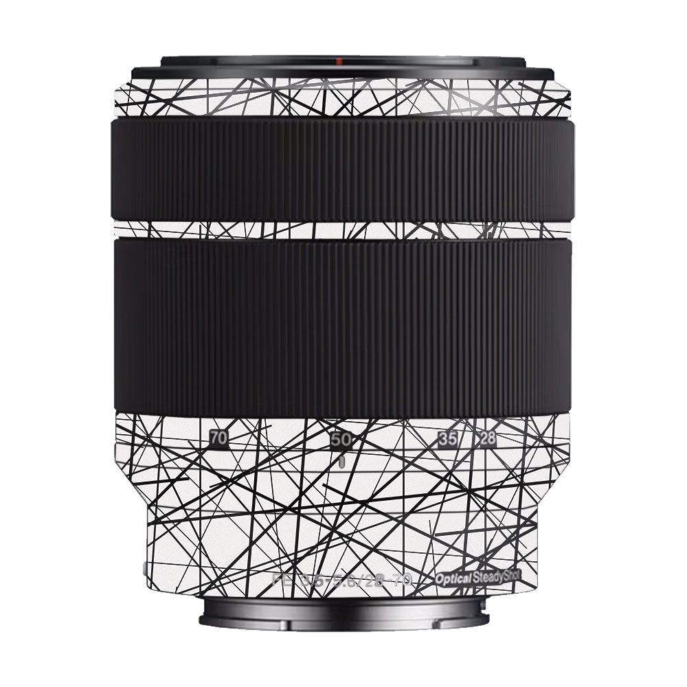 Textured White Chaos Line Sony FE 28-60mm F/4-5.6 Camera Lens Skin