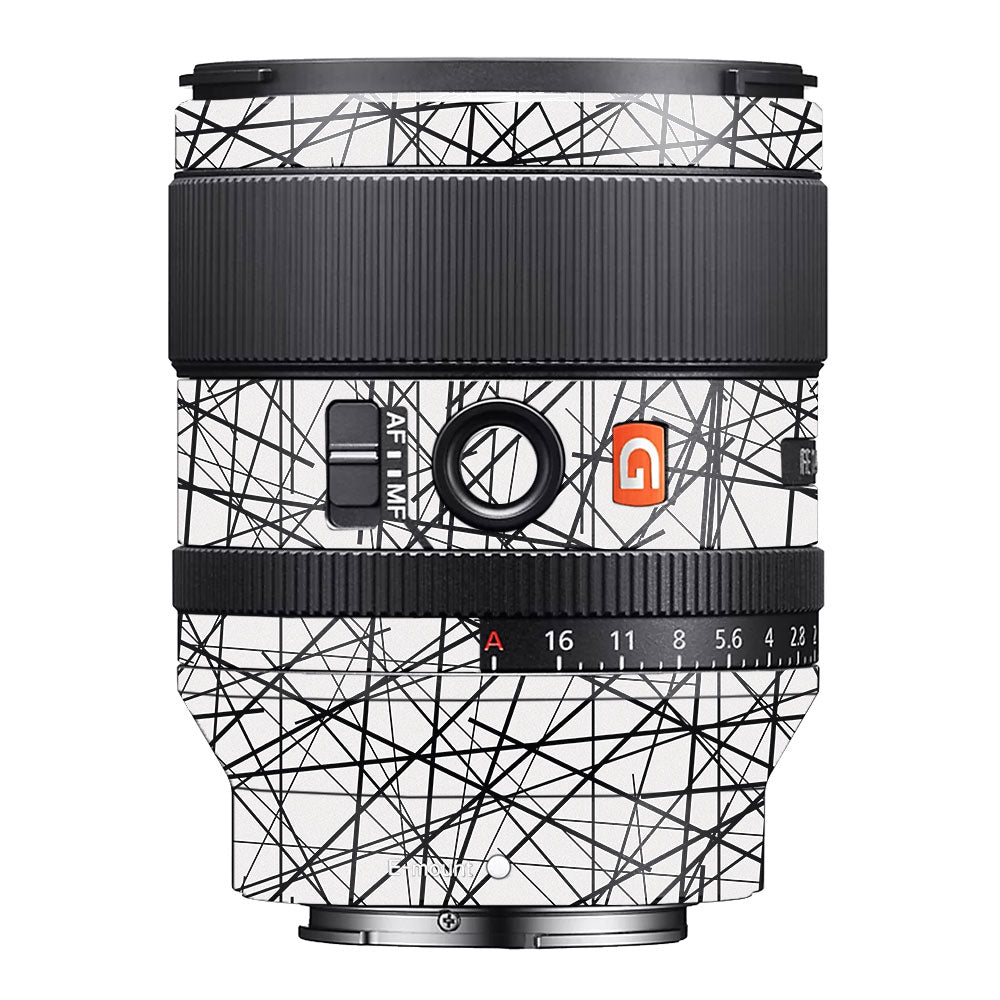 Textured White Chaos Line Sony FE 35mm f/1.4 GM Camera Lens Skin