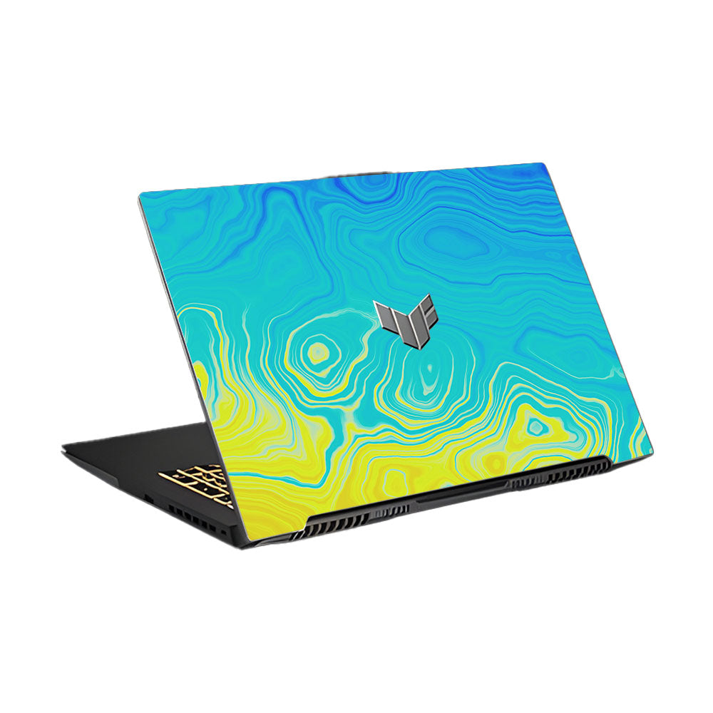 Ocean Gradient Waves Asus TUF Gaming F17 FX707Z Laptop Skin