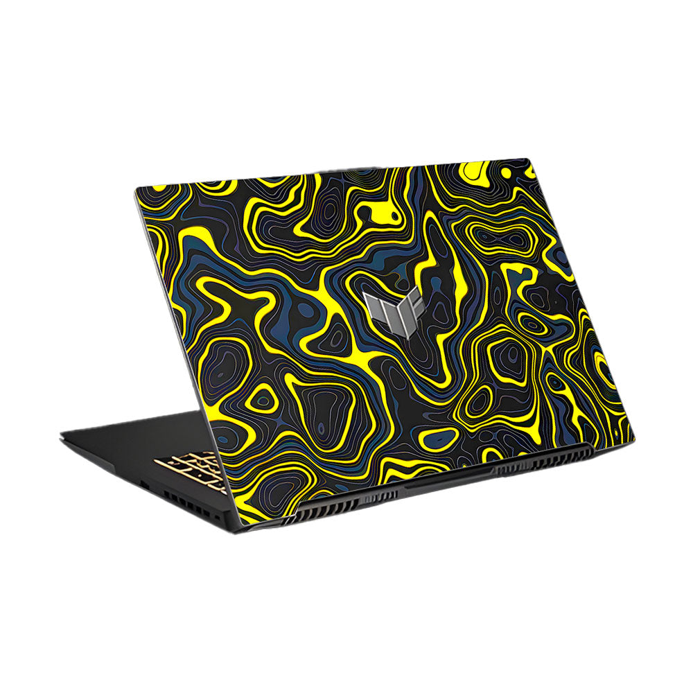 Neon Lava Contours Asus TUF Gaming F17 FX707Z Laptop Skin