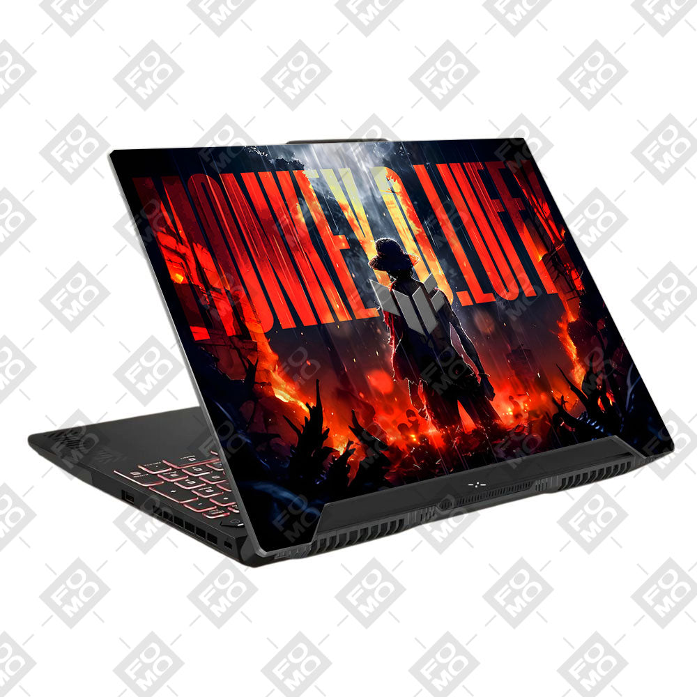 Monkey D. Luffy Blazing Red Asus TUF F15 FX507 & A15 FA507 Laptop Skin