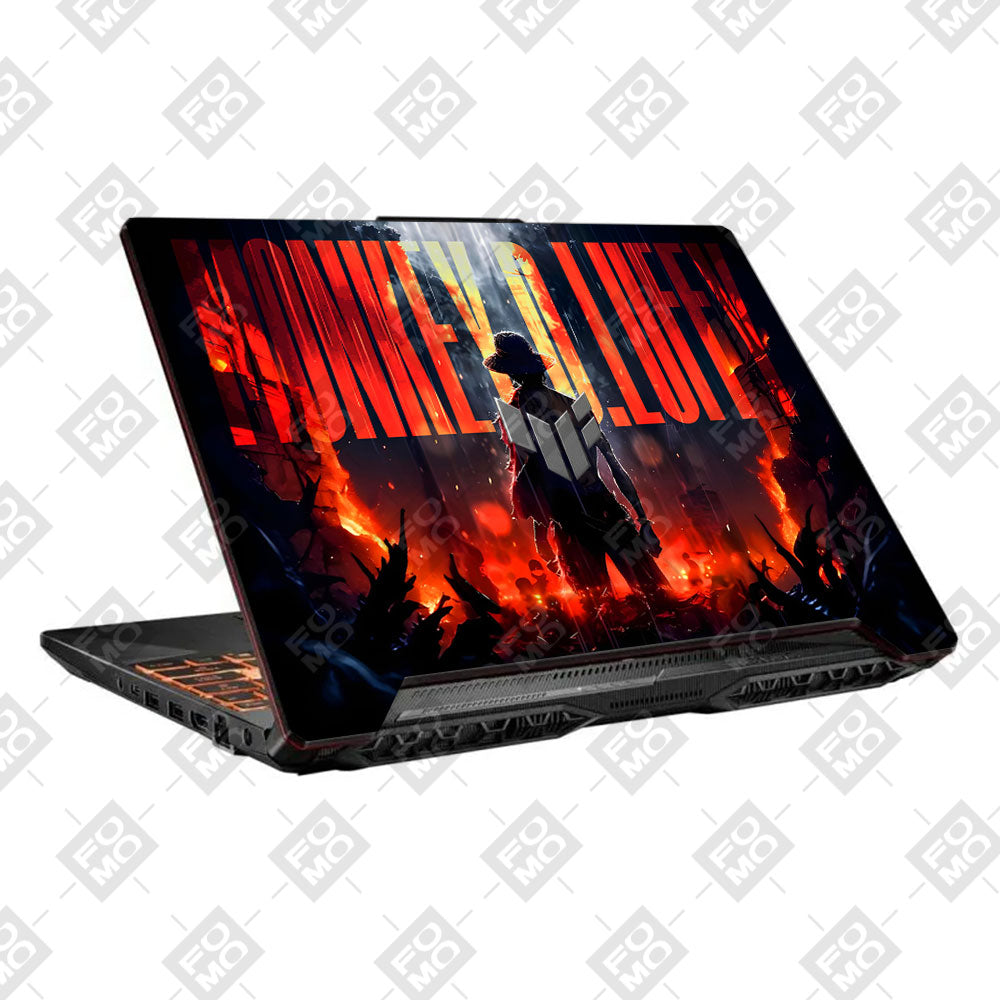 Monkey D. Luffy Blazing Red Asus TUF F15 FX506 & A15 FA506 Laptop Skin