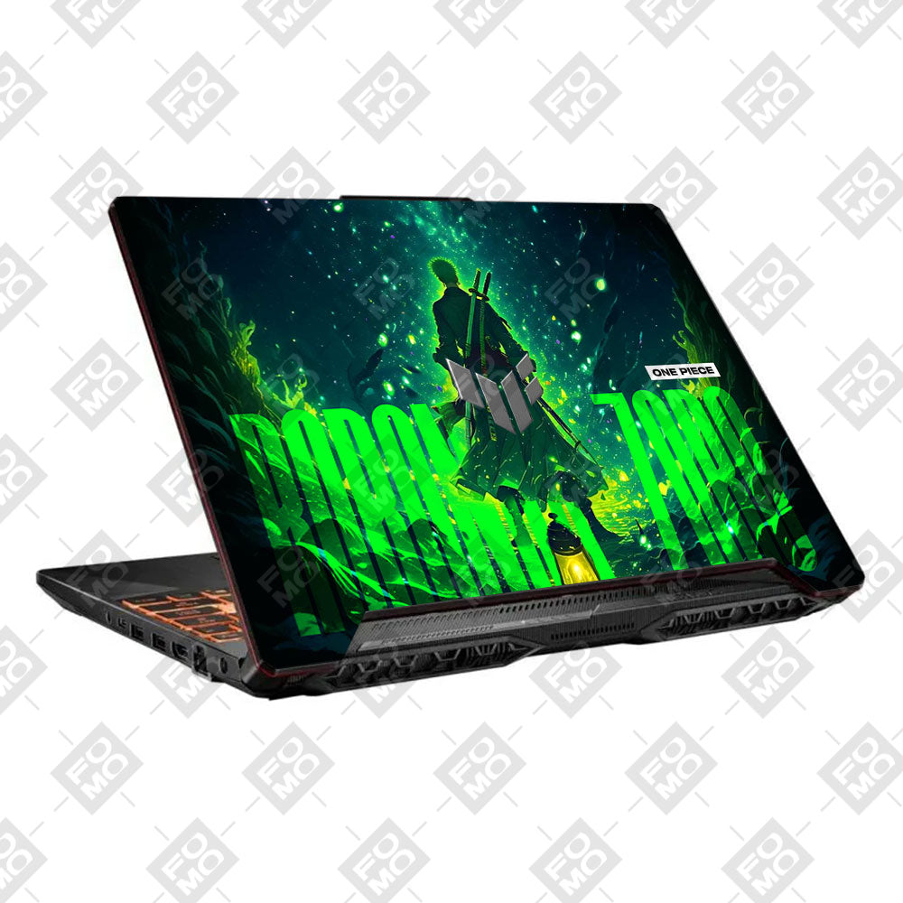 Roronoa Zoro Green Fury Asus TUF F15 FX506 & A15 FA506 Laptop Skin