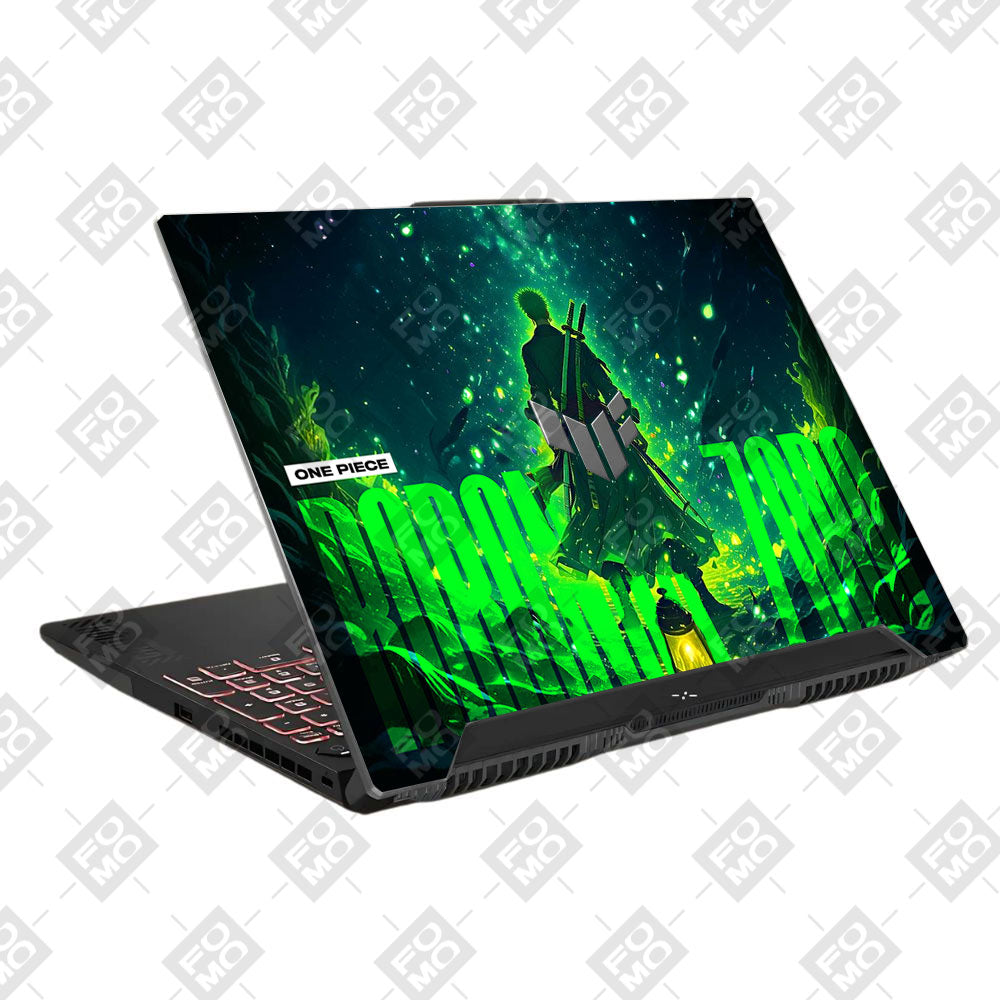 Roronoa Zoro Green Fury Asus TUF F15 FX507 & A15 FA507 Laptop Skin