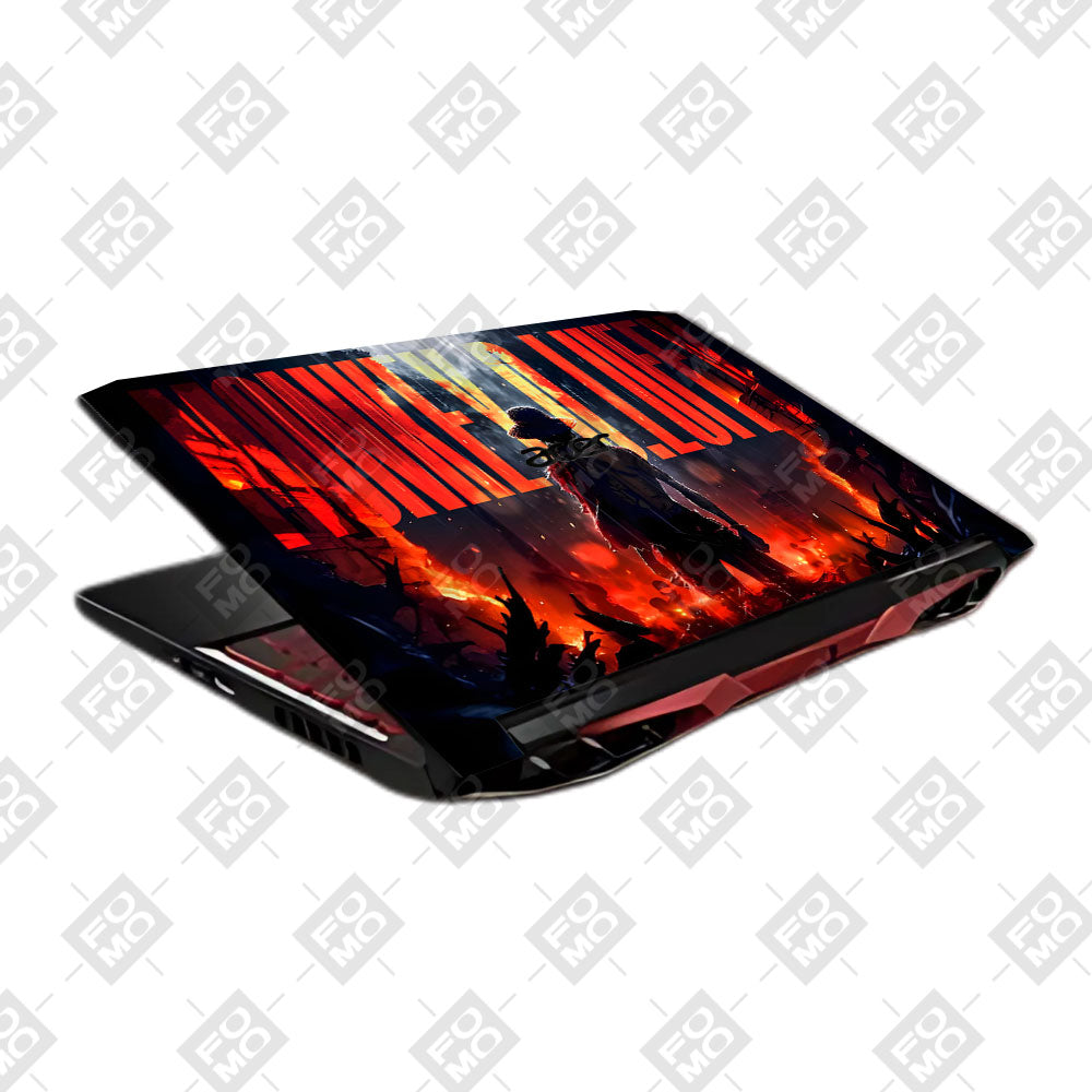 Monkey D. Luffy Blazing Red Acer Nitro 5 AN515 45, 55, 57 Laptop Skin