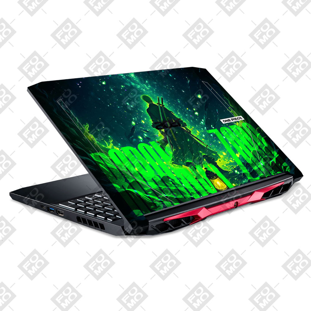 Roronoa Zoro Green Fury Acer Nitro 5 AN515 44, 56 Laptop Skin