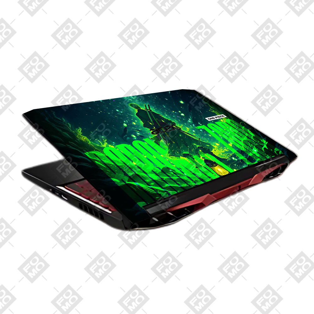 Roronoa Zoro Green Fury Acer Nitro 5 AN515 45, 55, 57 Laptop Skin