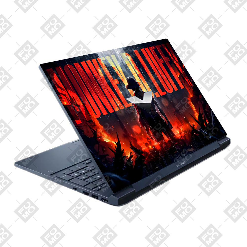 Monkey D. Luffy Blazing Red HP Victus Laptop Skin