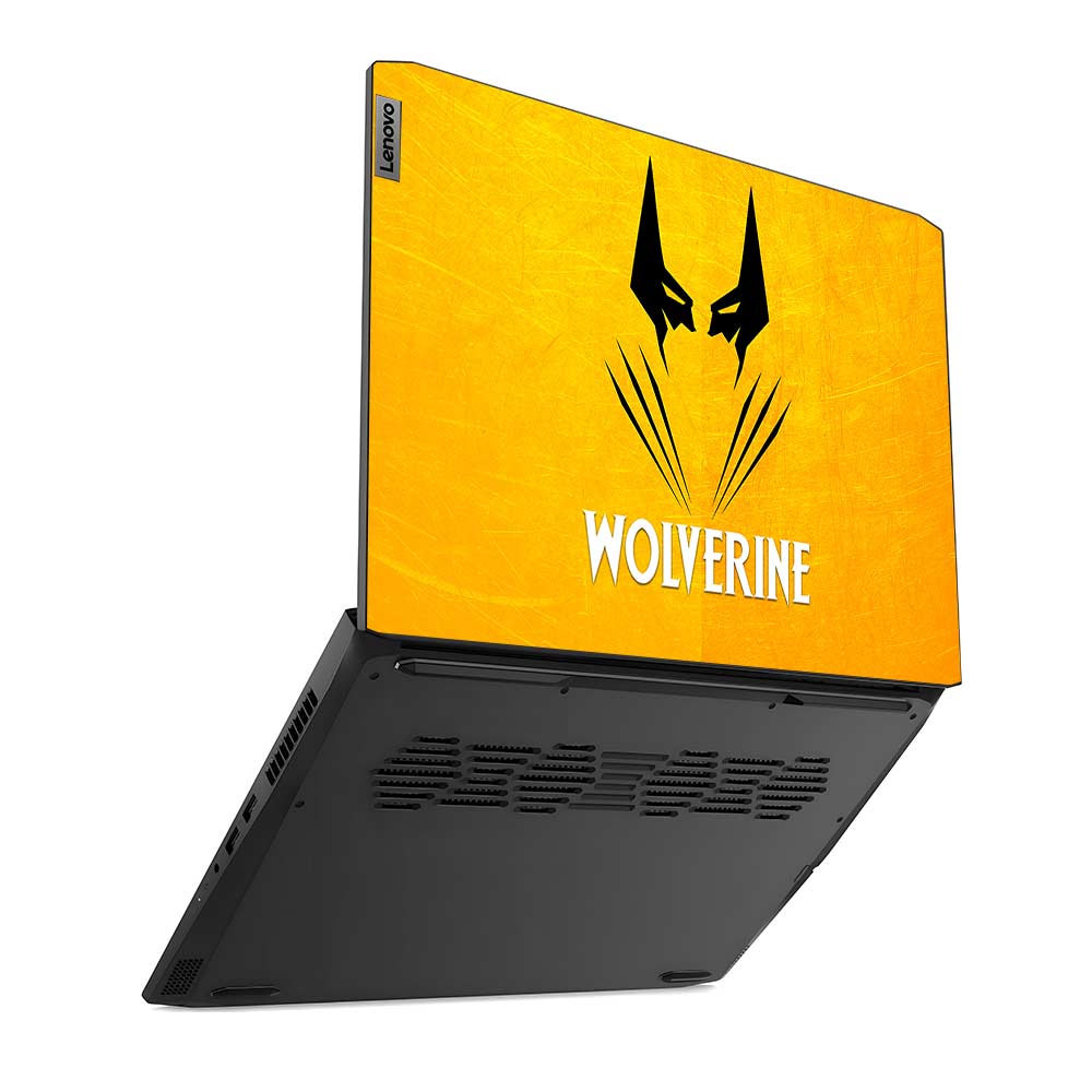 Wolverine with Yellow Background Lenovo IdeaPad Gaming 3 15ACH6 and 15IHU6 Laptop Skin