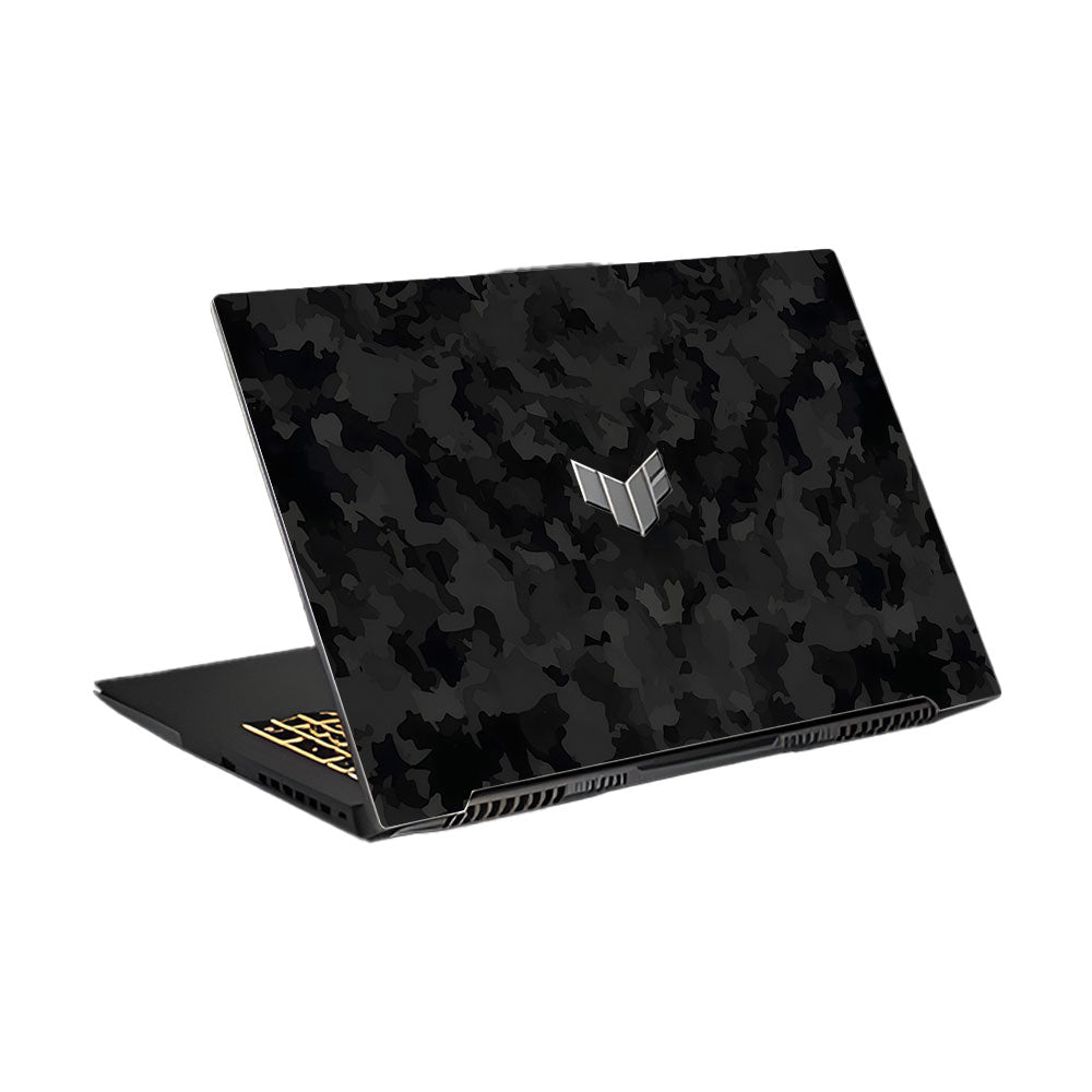 Textured Black Camouflage Asus TUF Gaming F17 FX707Z Laptop Skin