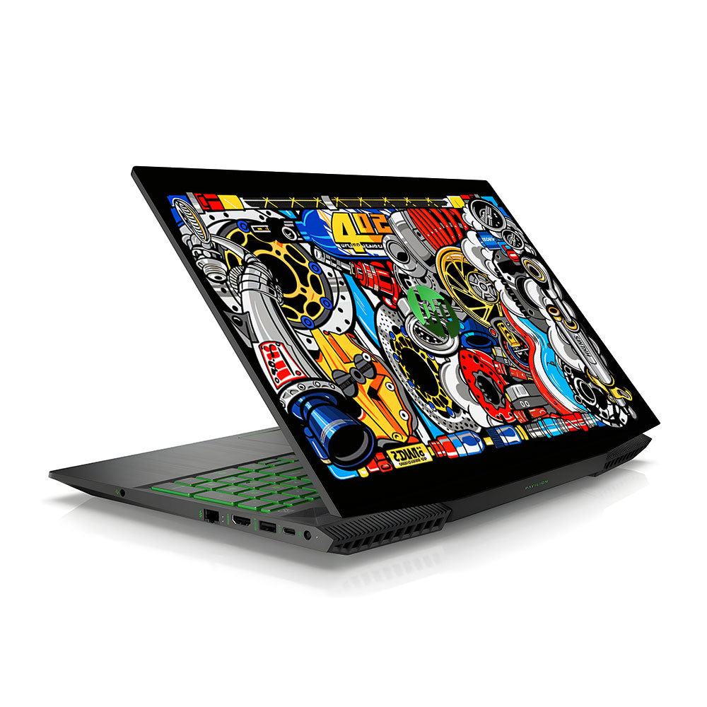 Mechanical Chaos HP Pavilion Gaming 15 CX Laptop Skin