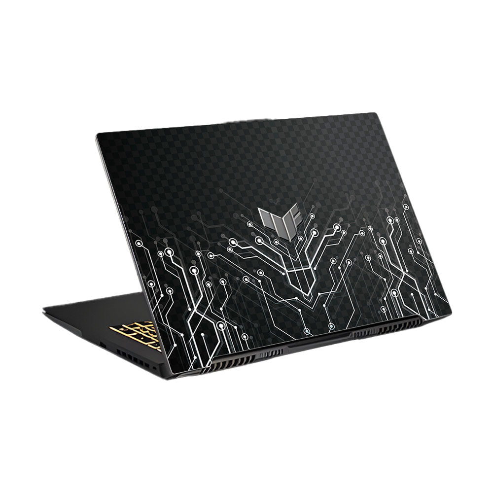 Black Digital Circuit Asus TUF Gaming F17 FX707Z Laptop Skin