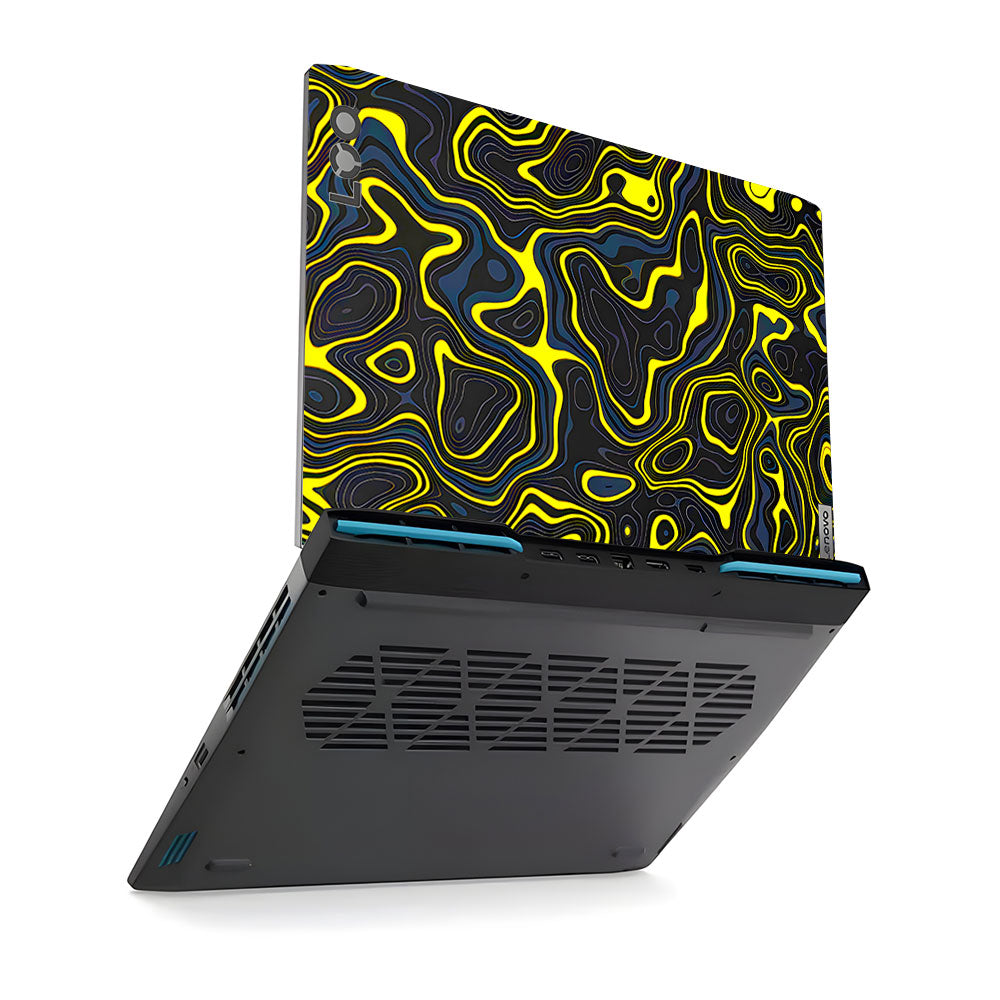 Neon Lava Contours Lenovo LOQ 2023 15IRH8, 15APH8 Laptop Skin
