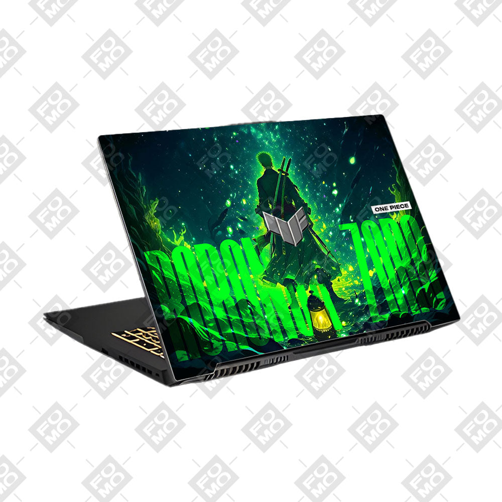 Roronoa Zoro Green Fury Asus TUF Gaming F17 FX707Z Laptop Skin