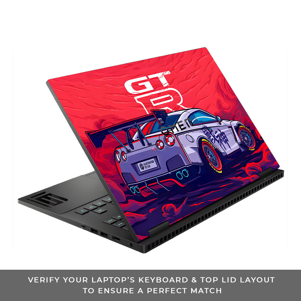 Nissan GTR Racing Edition HP Omen Gaming 16 Laptop Skin
