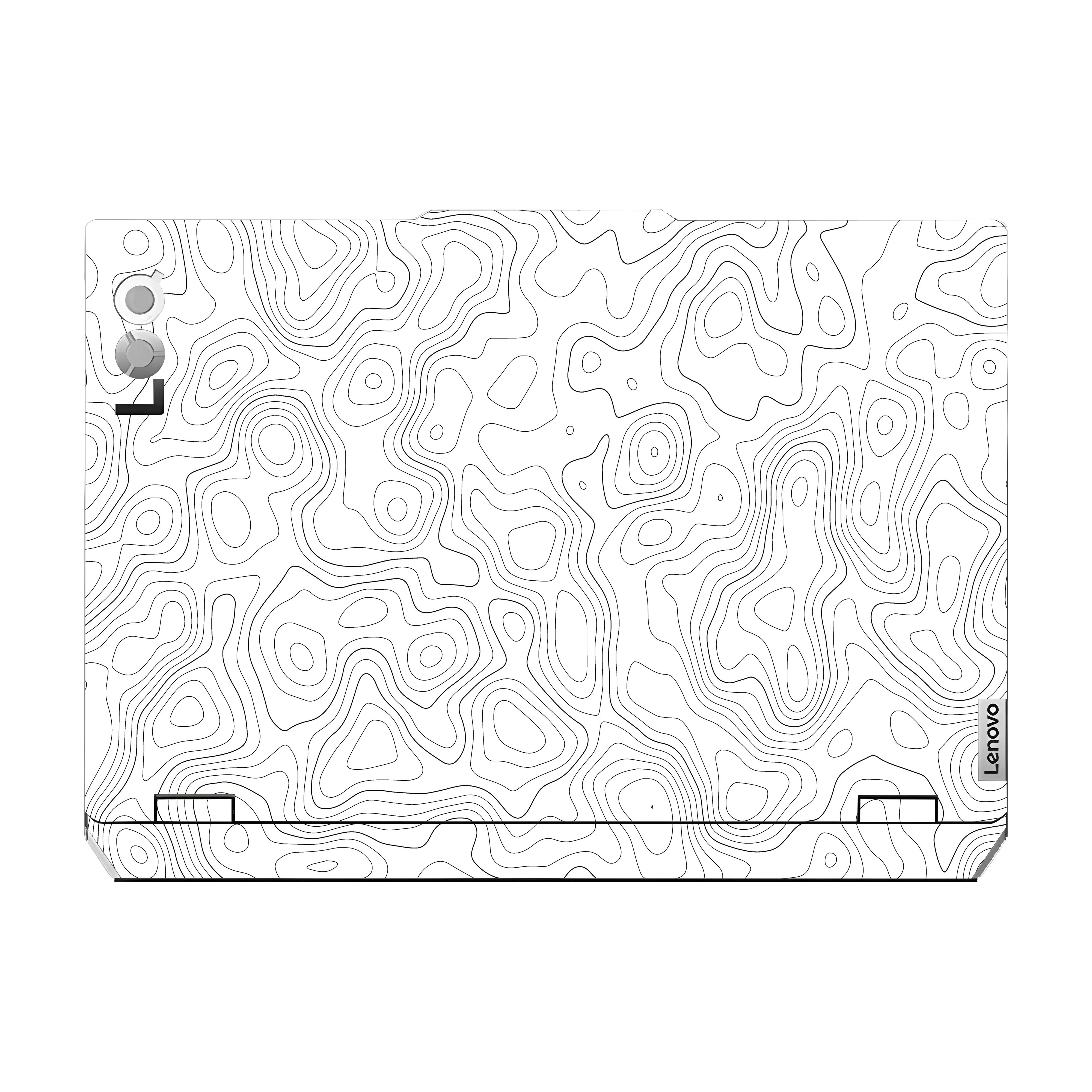 White Contour Design Lenovo LOQ 2024 Laptop Skin