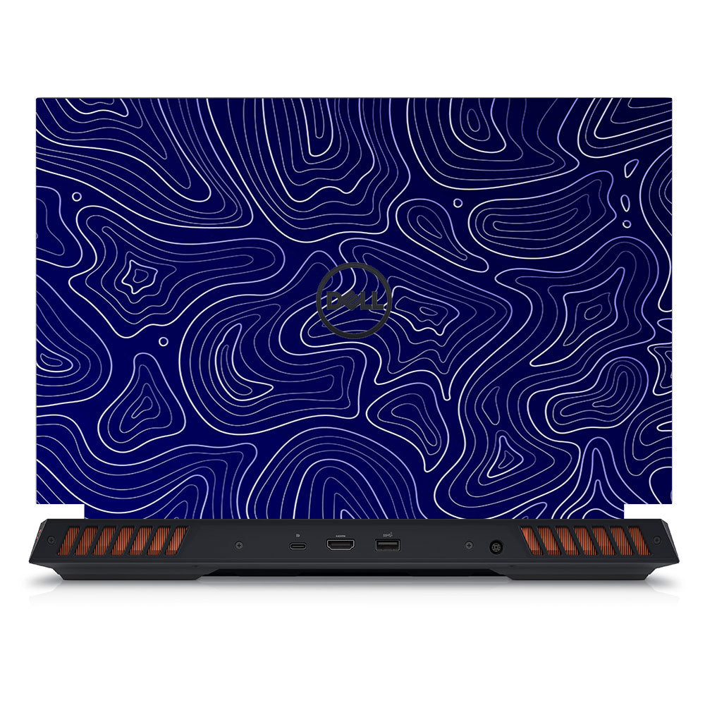 Deep Blue Contour Depths Dell G15 5520, 5530 Laptop Skin