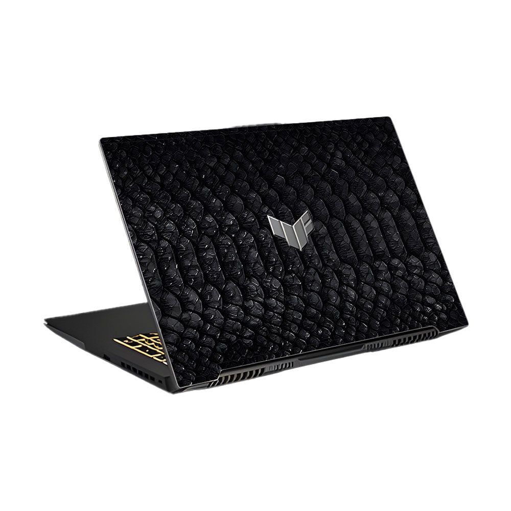 Black Dragon Scale Asus TUF Gaming F17 FX707Z Laptop Skin
