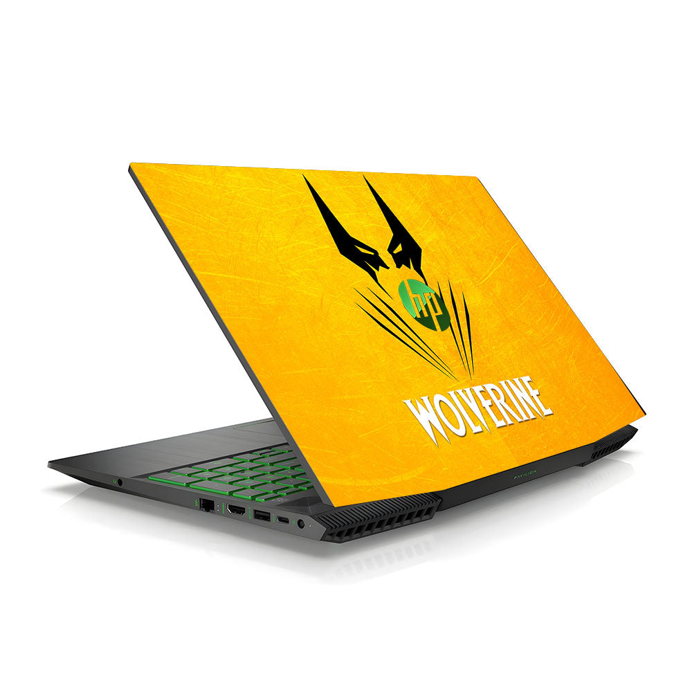 Wolverine with Yellow Background HP Pavilion Gaming 15 CX Series Laptop Skin