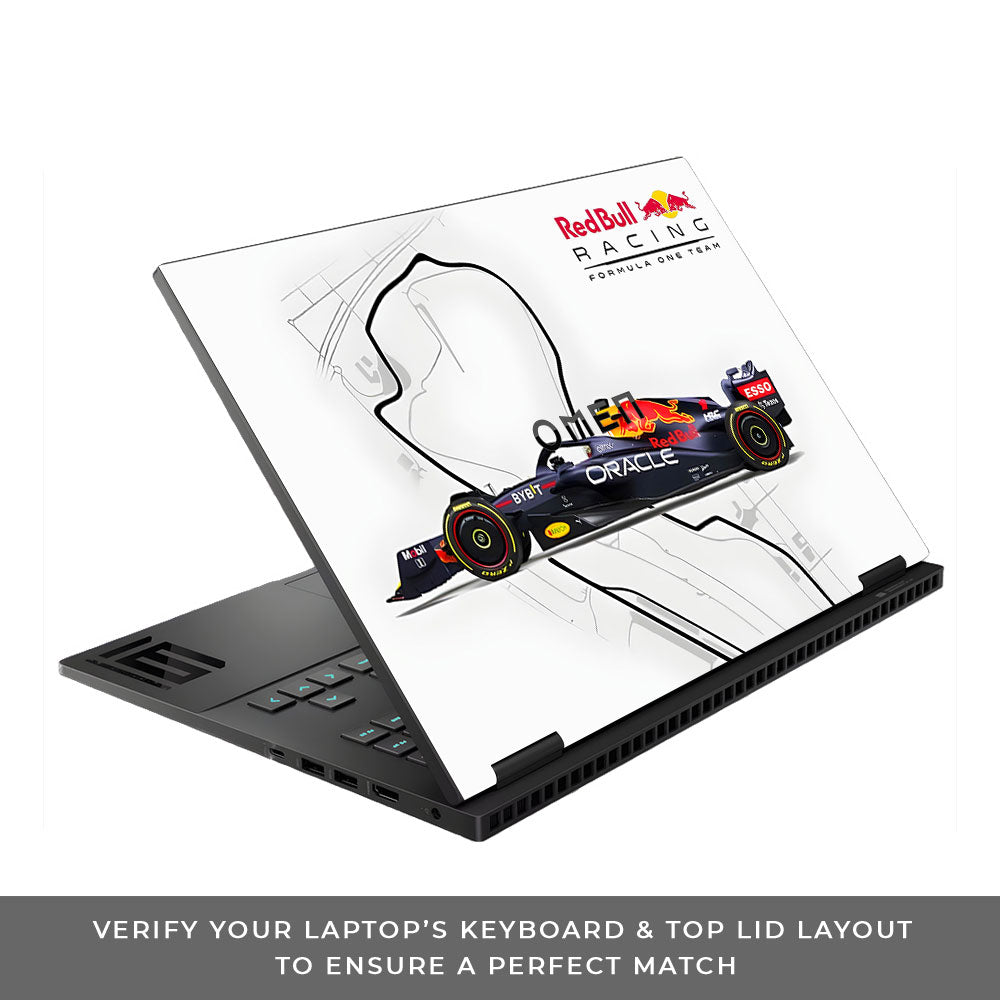 Red Bull Racing in Action HP Omen Gaming 16 Laptop Skin