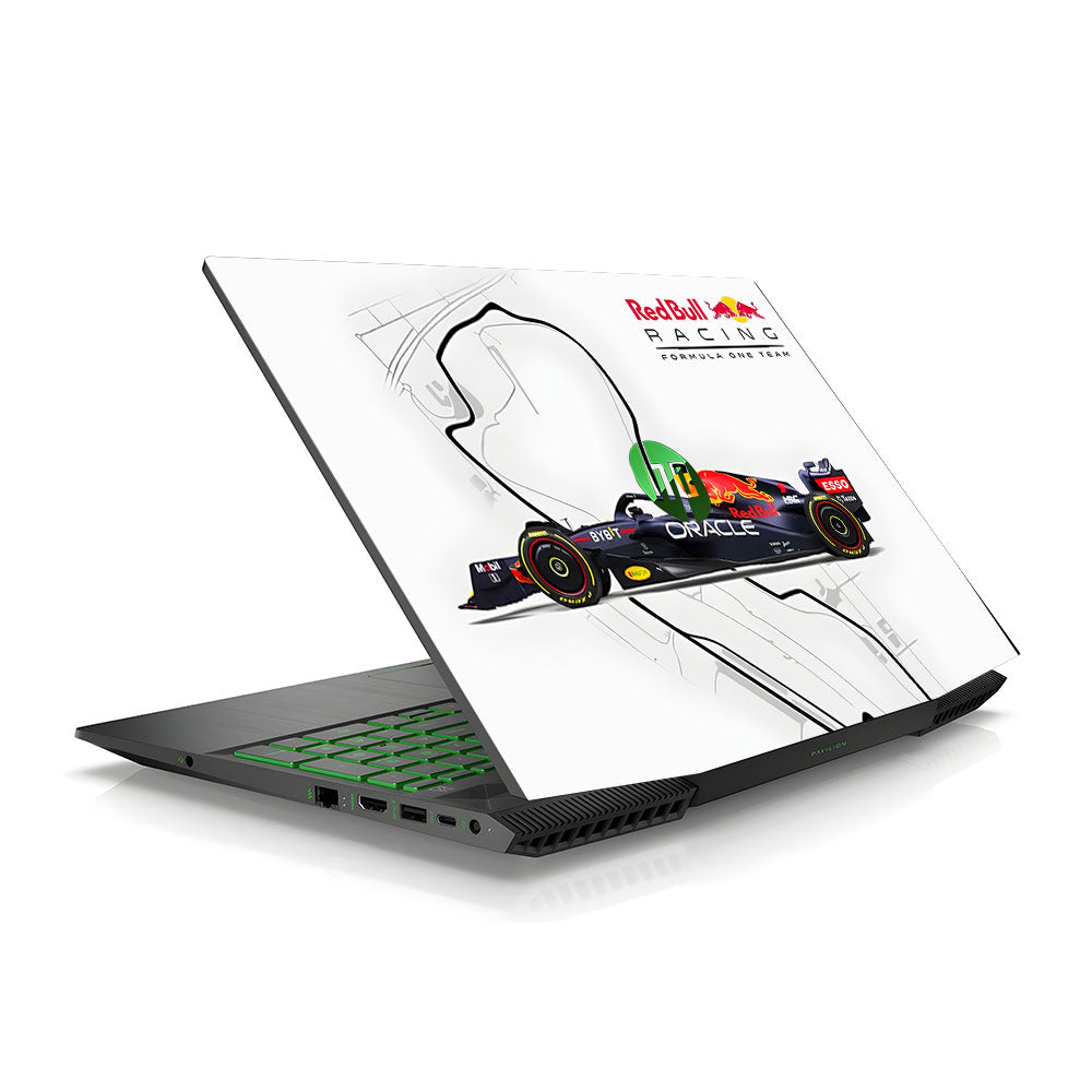 Red Bull Racing in Action HP Pavilion Gaming 15 CX Laptop Skin