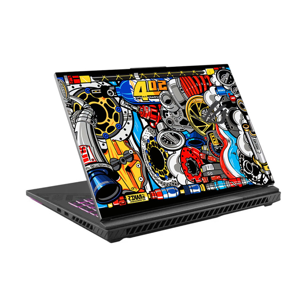 Mechanical Chaos Asus ROG Strix G16 G614J Laptop Skin