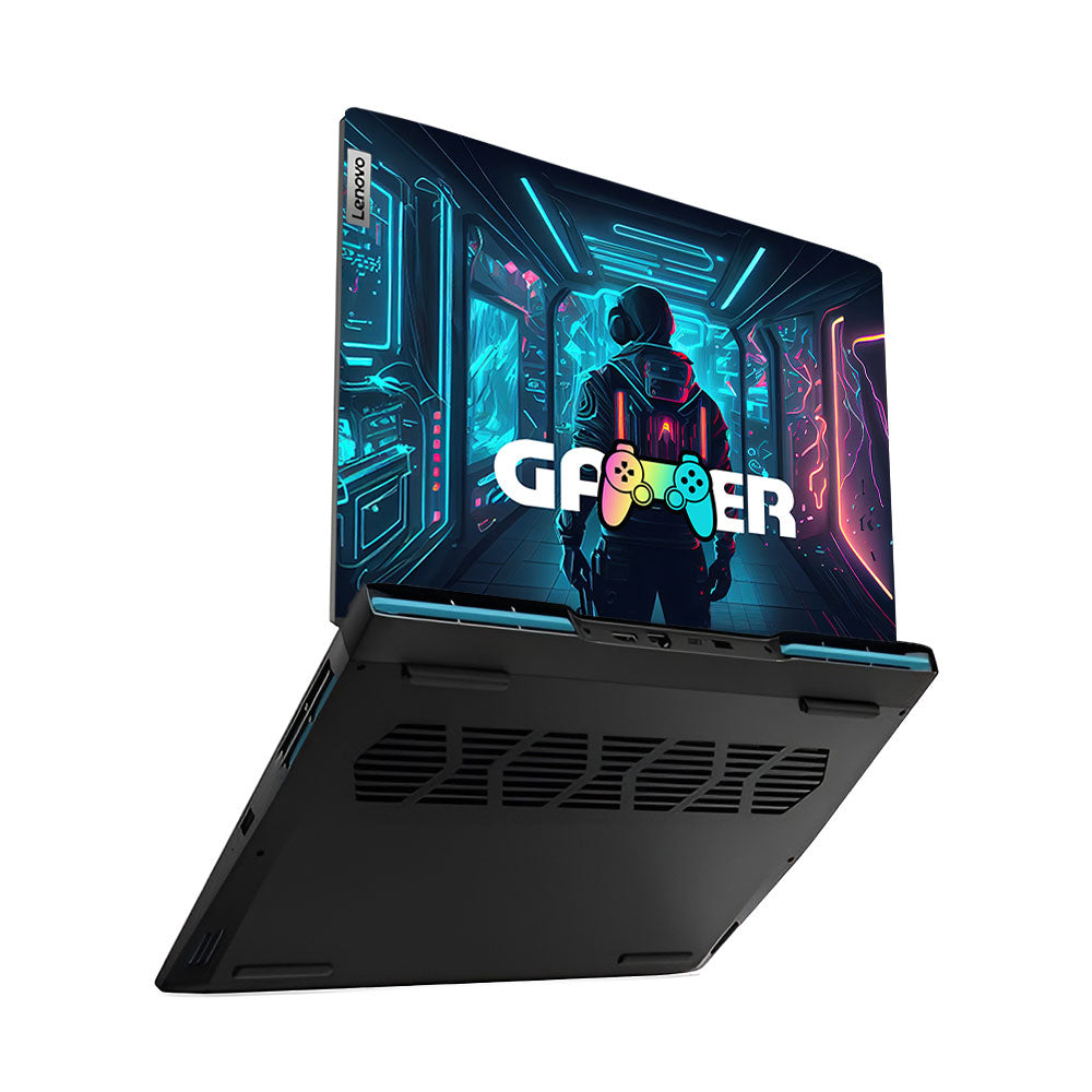 Gamer in Glowing Background Gaming Lenovo IdeaPad Gaming 3 15ARH7 and 15IAH7 Laptop Skin