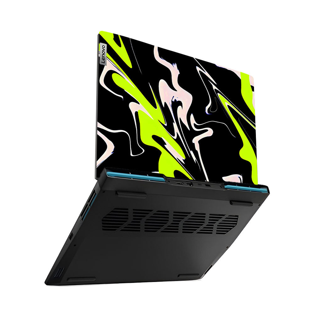 Neon Green and Black Patterns Lenovo IdeaPad Gaming 3 15ARH7 and 15IAH7 Laptop Skin