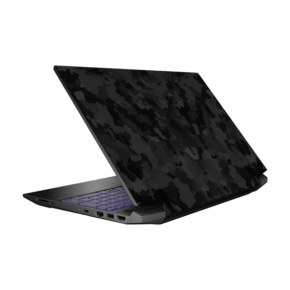 Textured Black Camouflage Pavilion Gaming 15 EC Laptop Skin
