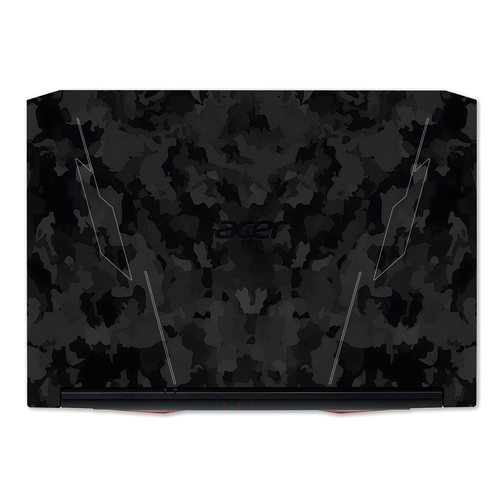 Textured Black Camouflage Acer Nitro 5 AN515 45, 55, 57 Laptop Skin