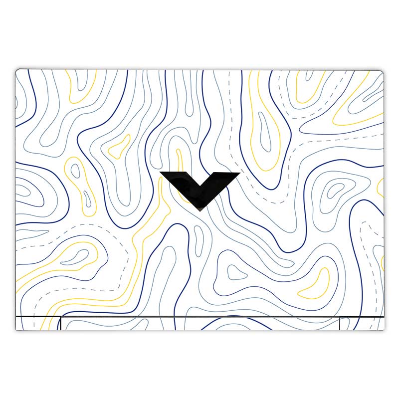 Minimalist Colorful Contours HP Victus Laptop Skin