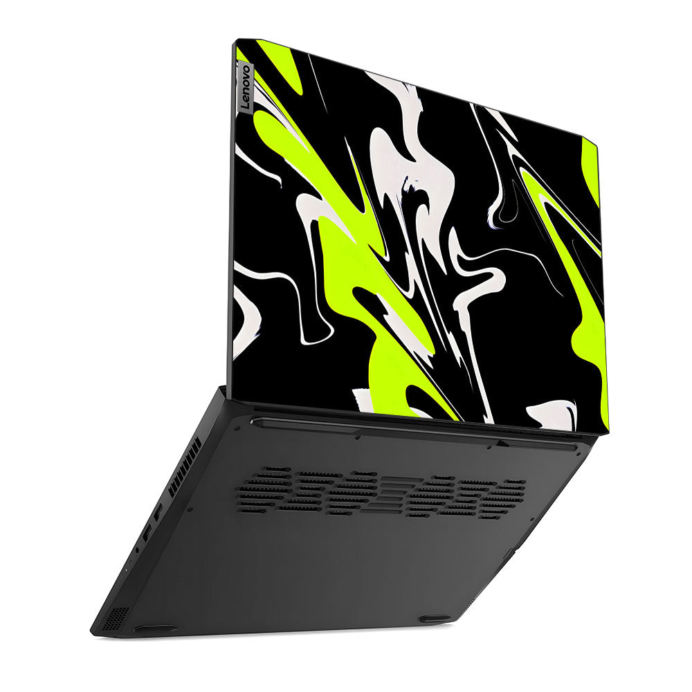Neon Green and Black Patterns Lenovo IdeaPad Gaming 3 15ACH6 and 15IHU6 Laptop Skin