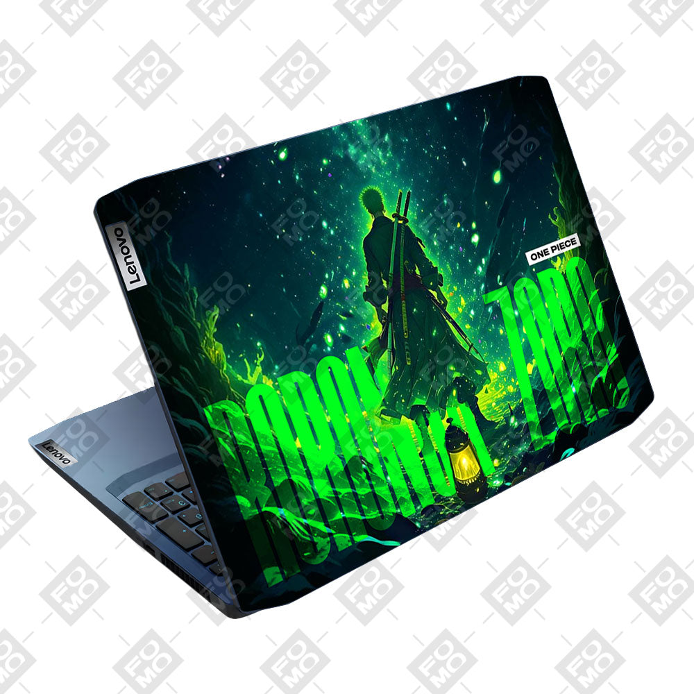 Roronoa Zoro Green Fury Lenovo IdeaPad Gaming 3 15ARH05 and 15IMH05 Laptop Skin