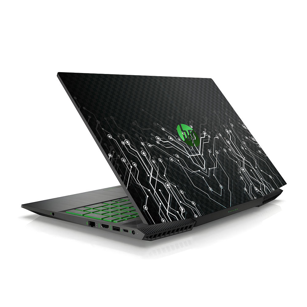 Black Digital Circuit HP Pavilion Gaming 15 CX Series Laptop Skin