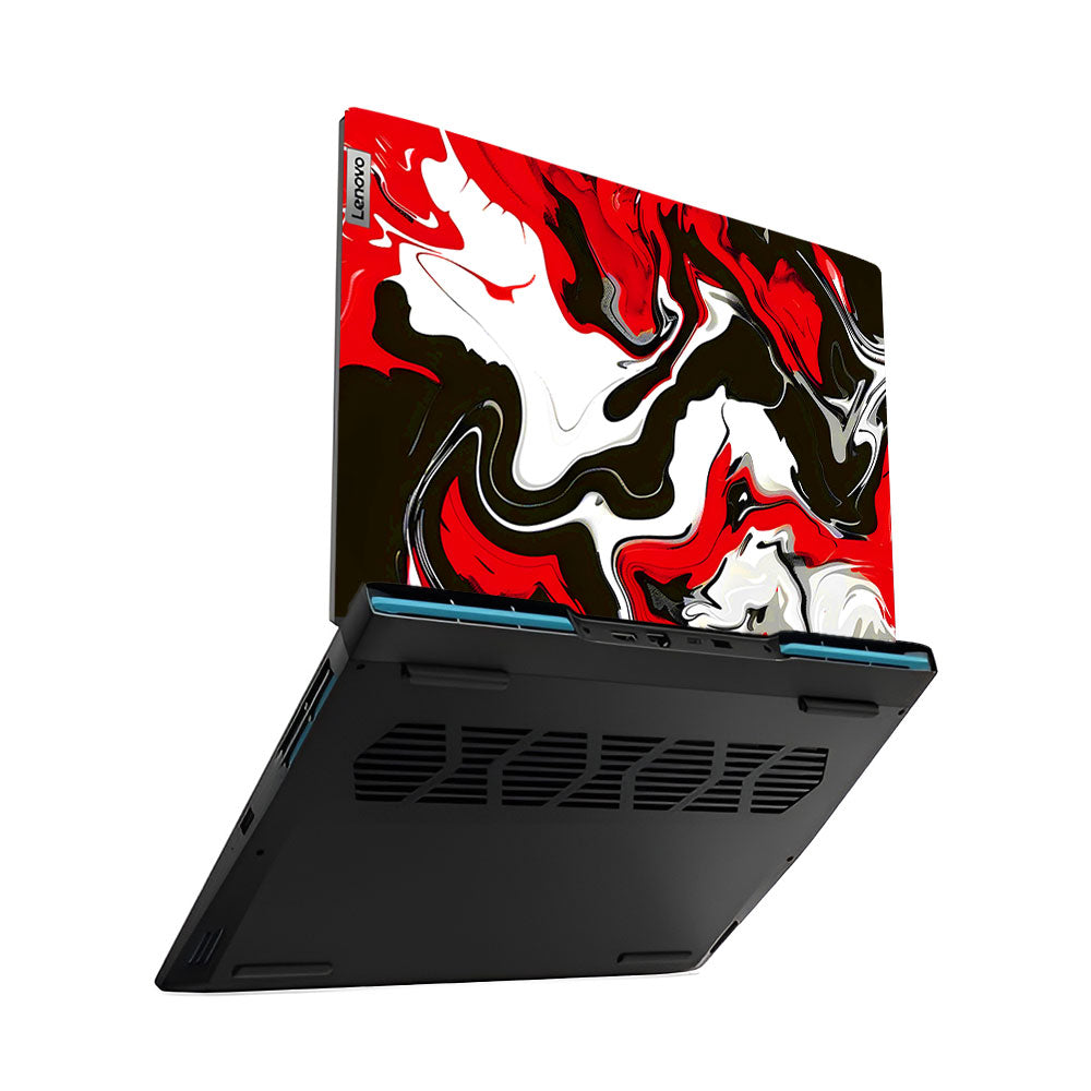 Red and White Marble Lenovo IdeaPad Gaming 3 15ARH7 and 15IAH7 Laptop Skin