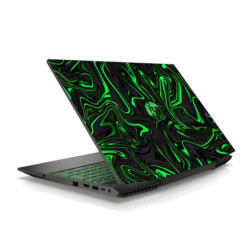 Neon Green Marble HP Pavilion Gaming 15 CX Series Laptop Skin