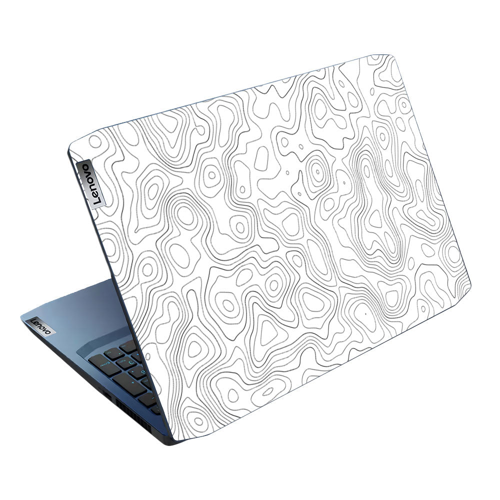 White Contour Design Lenovo Ideapad Gaming 3 15ARH05 and 15IMH05 Laptop Skin