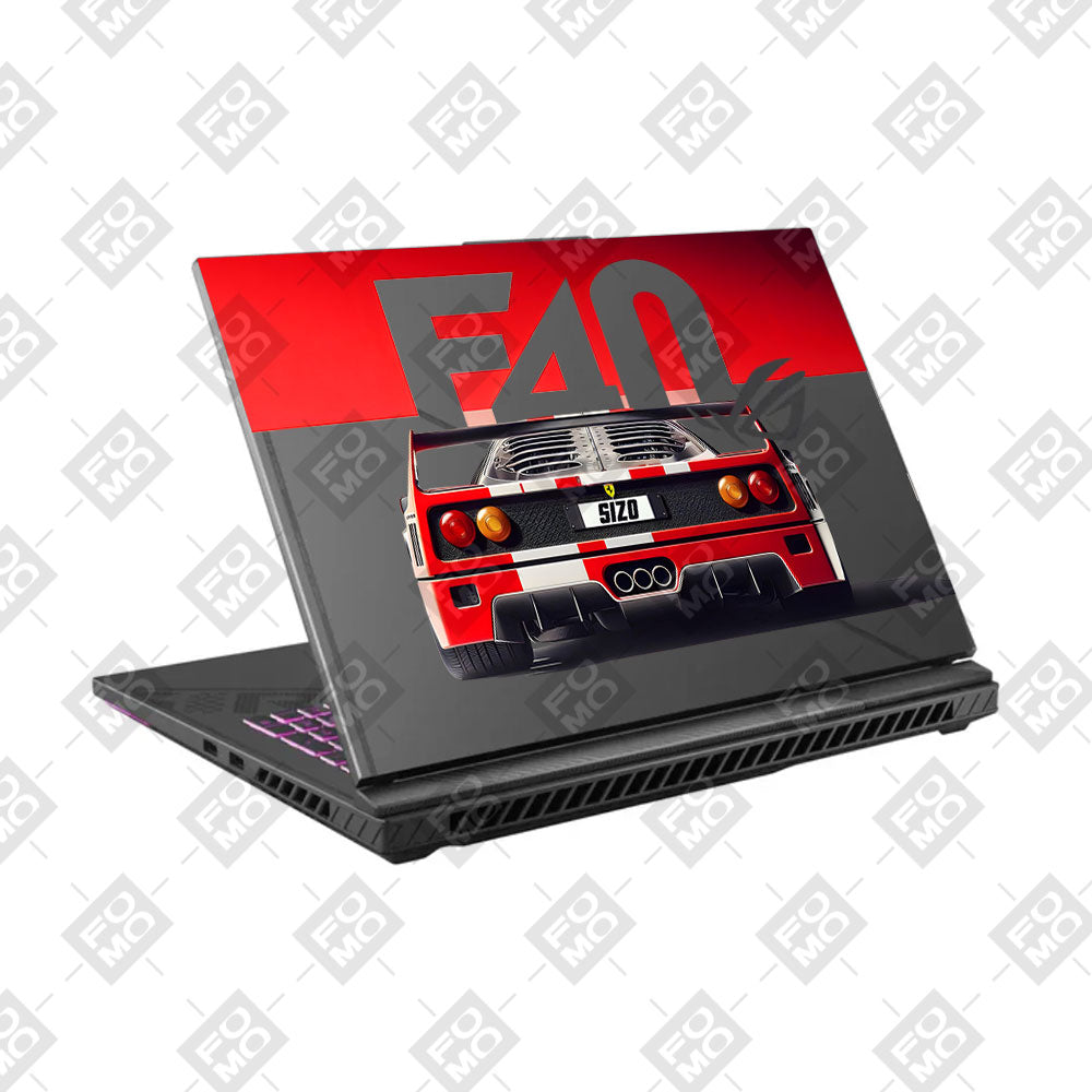 Transparent Ferrari F40 Asus ROG Strix G16 G614J Laptop Skin