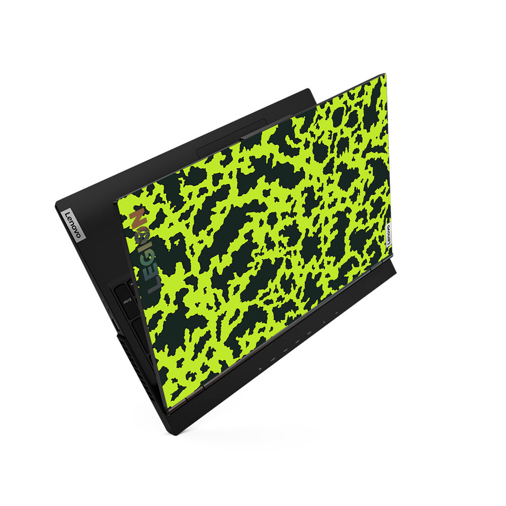 Neon Green Splatter Camo Lenovo Legion 5 15ARH05 Laptop Skin
