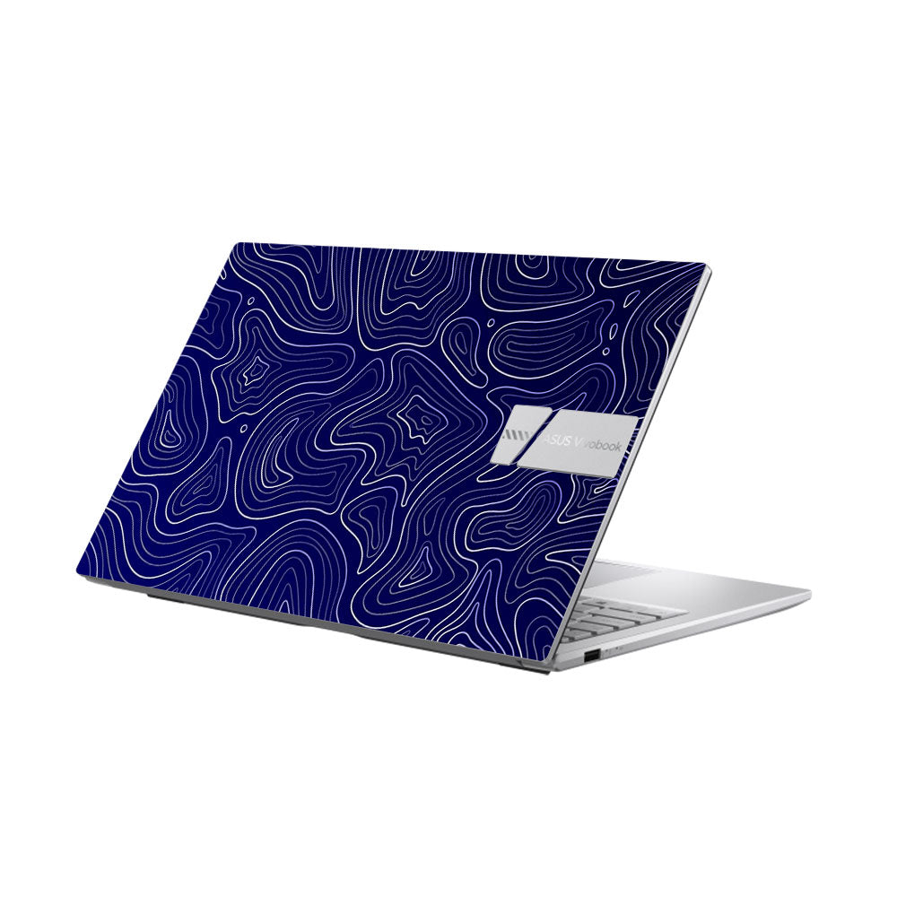 Deep Blue Contour Depths Asus Vivobook 15 X1504ZA Laptop Skin