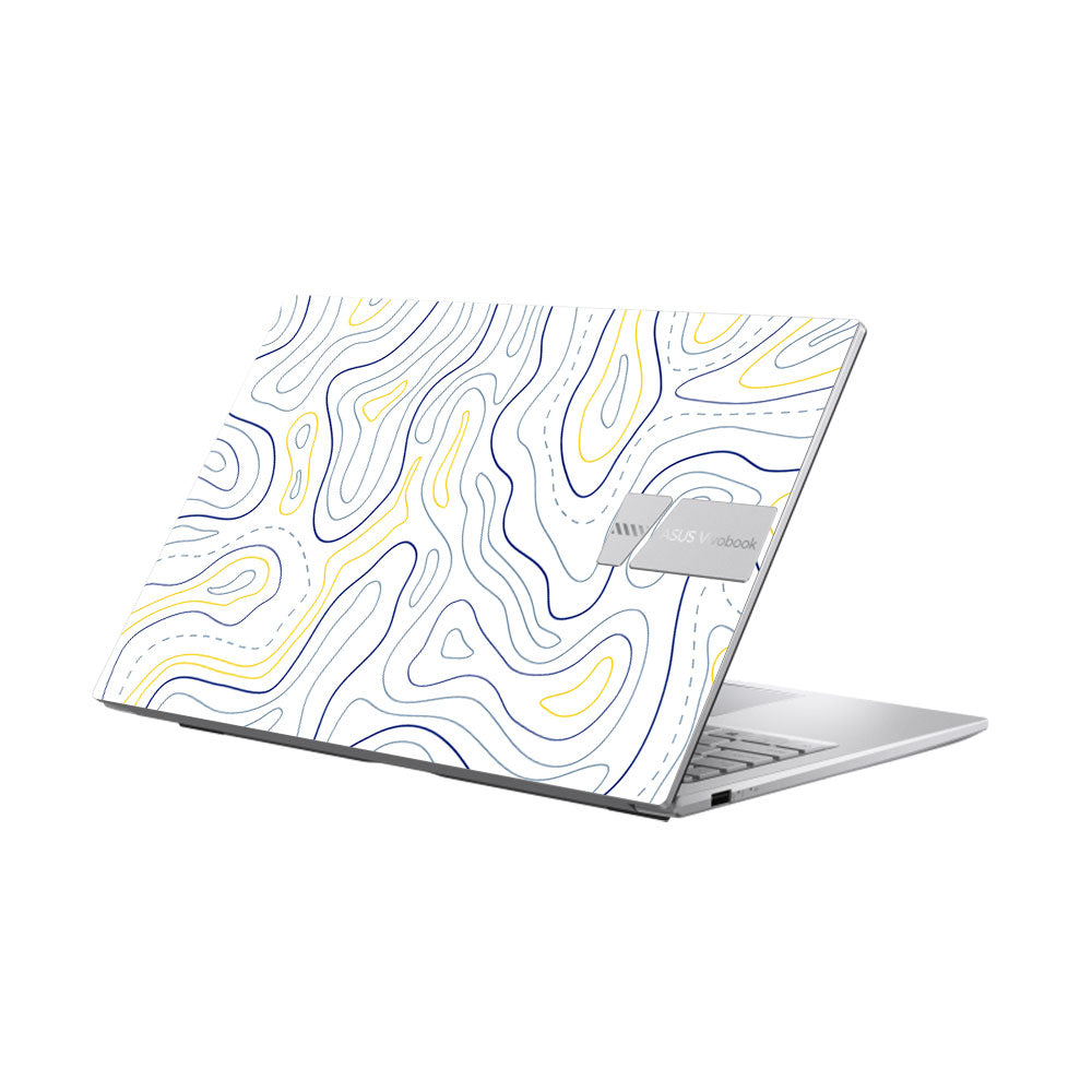 Minimalist Colorful Contours Asus Vivobook 15 X1504ZA Laptop Skin