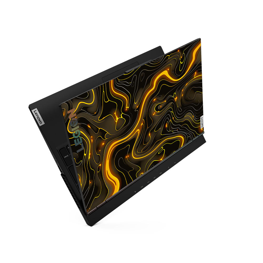 Golden Lava Waves Lenovo Legion 5 15ARH05 Laptop Skin