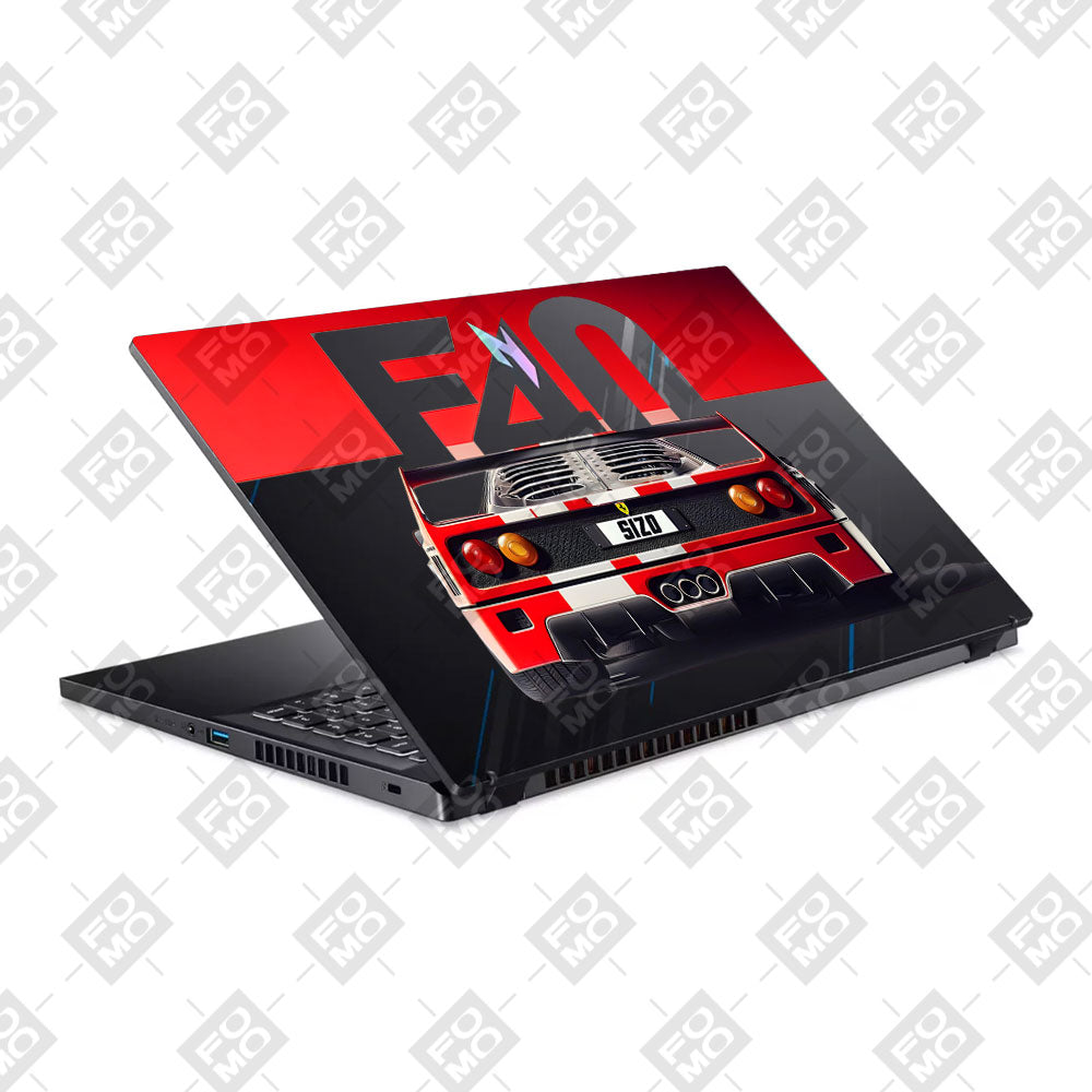 Transparent Ferrari F40 Acer Nitro V ANV15 51 55CA Laptop Skin