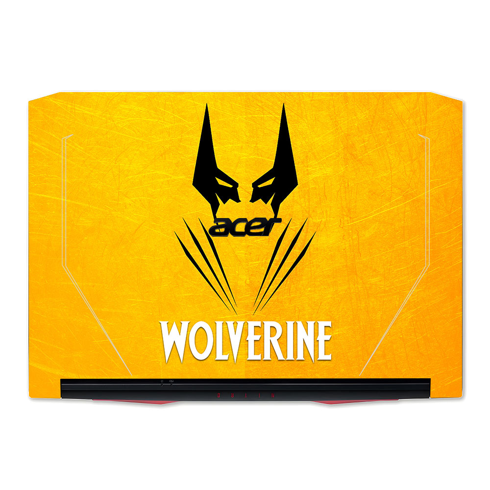 Wolverine with Yellow Background Acer Nitro 5 AN515 44, 56 Laptop Skin