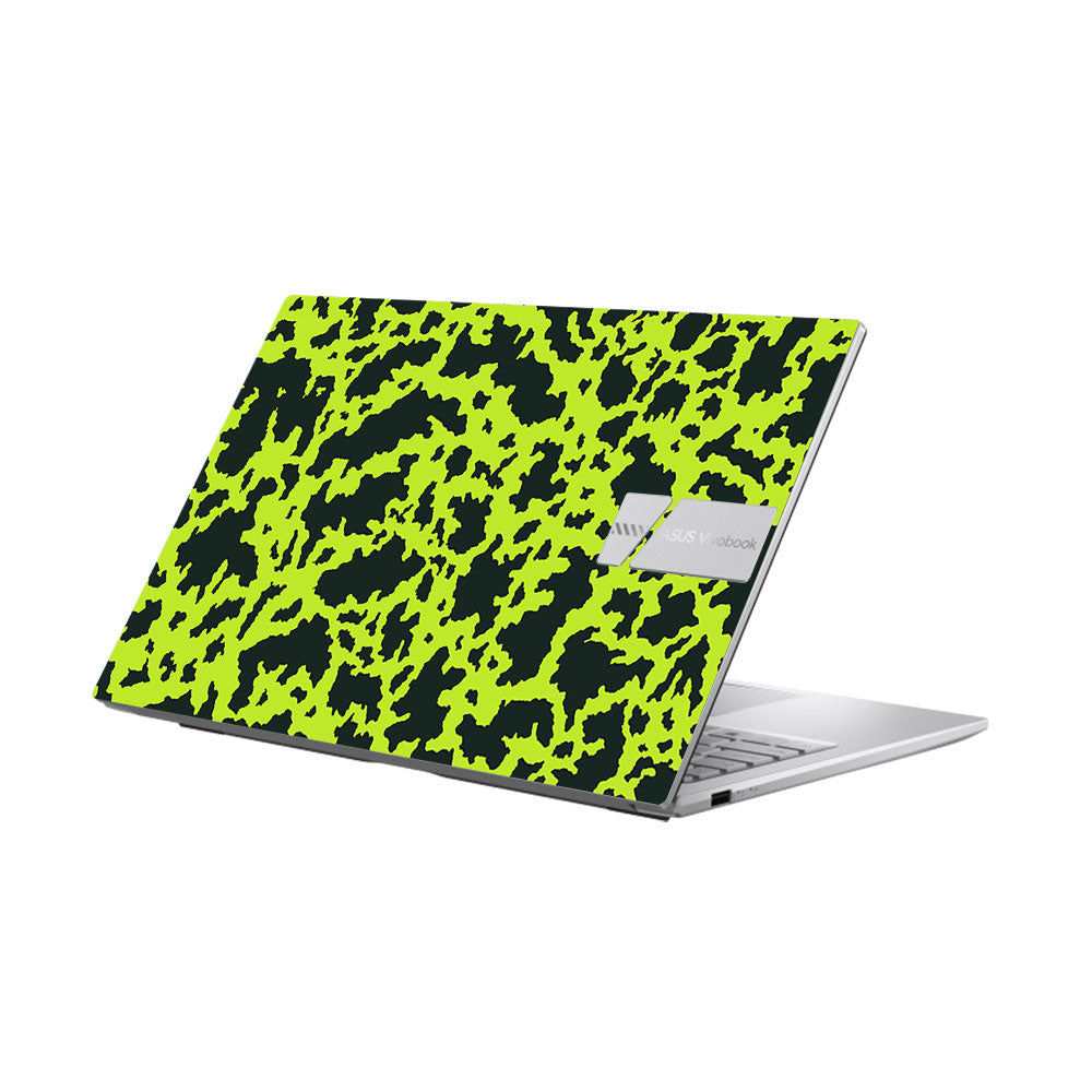 Neon Green Splatter Camo Asus Vivobook 15 X1504ZA Laptop Skin