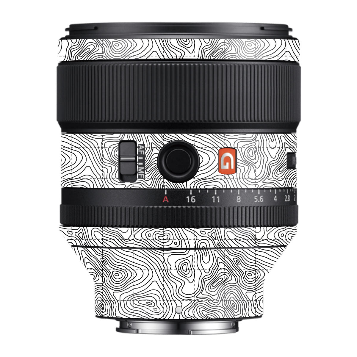 Textured Topo Flow Zeiss Batis 25mm F/2 E-mount Camera Lens Skin