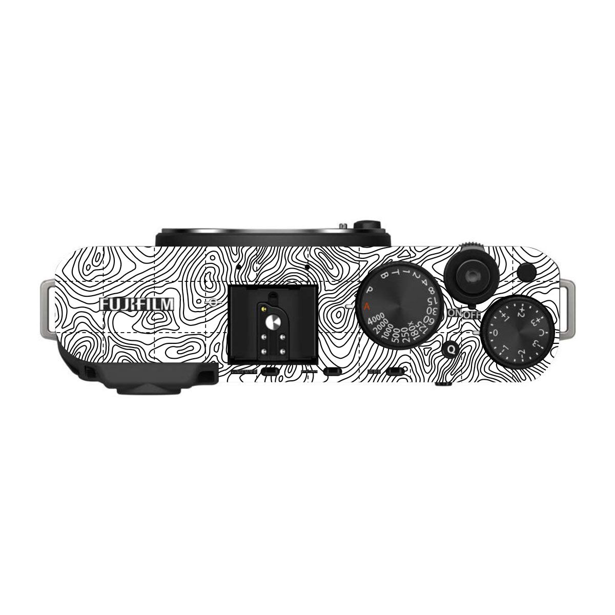 Textured Topo Flow FujiFilm X-E4 Camera Skin