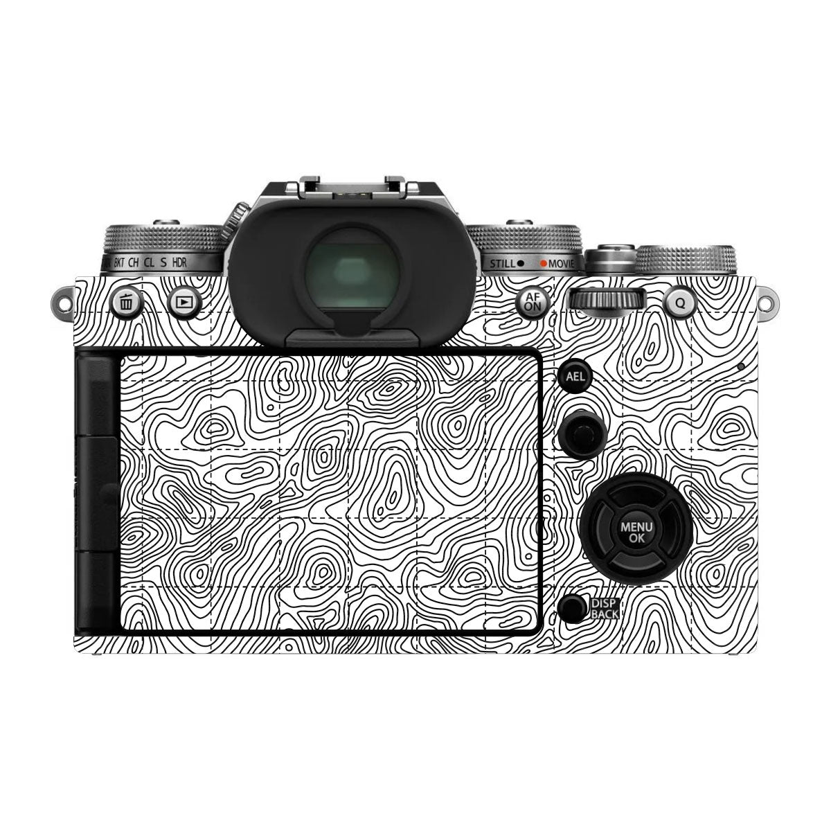 Textured Topo Flow FujiFilm X-T4 Camera Skin